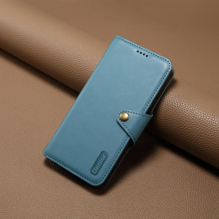 For Huawei Mate 40 Denior Cowhide Texture Wallet Style Leather Phone Case(Blue)