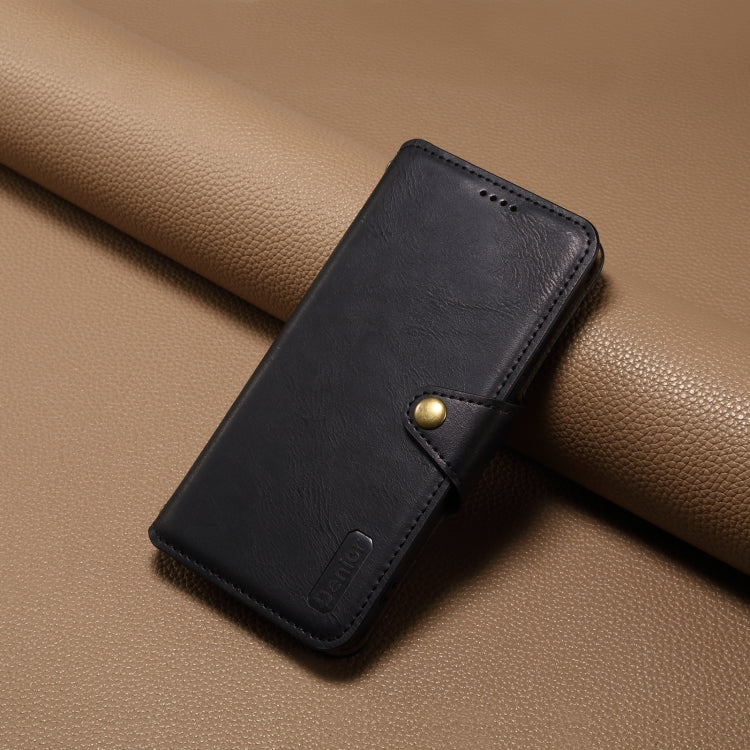 For Honor 100 Denior Cowhide Texture Wallet Style Leather Phone Case(Black)