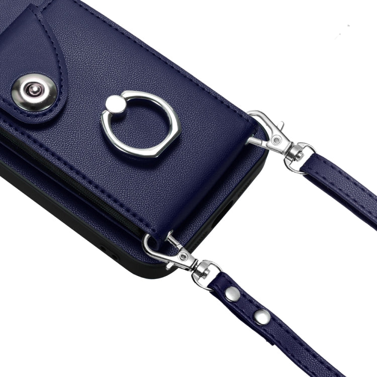 Organ Card Bag Ring Holder Phone Case with Long Lanyard, For OPPO Reno11 Pro Global, For OPPO A58/A58x/A1x/A2x, For OPPO A38 4G / A18 4G Global, For OPPO A58 4G Global