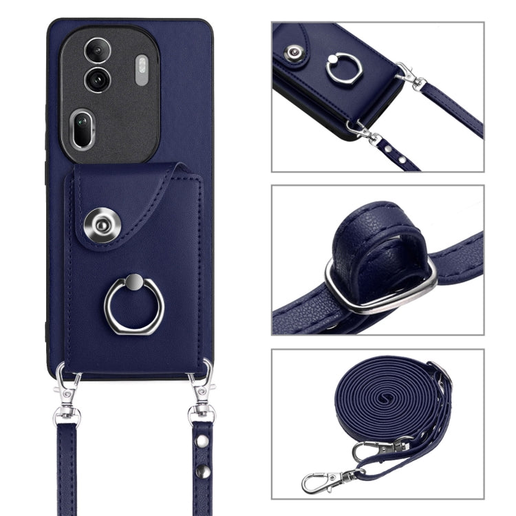 Organ Card Bag Ring Holder Phone Case with Long Lanyard, For OPPO Reno11 Pro Global, For OPPO A58/A58x/A1x/A2x, For OPPO A38 4G / A18 4G Global, For OPPO A58 4G Global