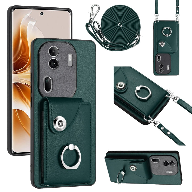 Organ Card Bag Ring Holder Phone Case with Long Lanyard, For OPPO Reno11 Pro Global, For OPPO A58/A58x/A1x/A2x, For OPPO A38 4G / A18 4G Global, For OPPO A58 4G Global