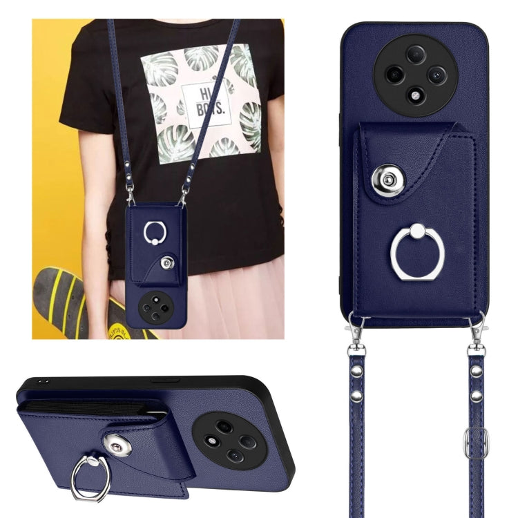 Organ Card Bag Ring Holder Phone Case with Long Lanyard, For OPPO A3 Pro 5G, For OPPO F25 Pro 5G India, For OPPO Reno11 F Thai Version, For OPPO Reno11 Global