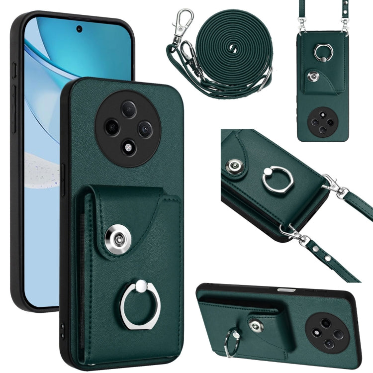 Organ Card Bag Ring Holder Phone Case with Long Lanyard, For OPPO A3 Pro 5G, For OPPO F25 Pro 5G India, For OPPO Reno11 F Thai Version, For OPPO Reno11 Global