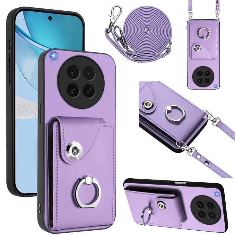 Organ Card Bag Ring Holder Phone Case with Long Lanyard, For OPPO A5 4G / F29 5G, For OPPO Find X8s+, For OPPO Find X8s, For OPPO Find X8 Ultra