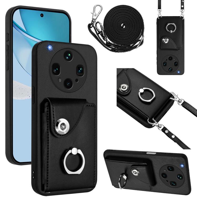 Organ Card Bag Ring Holder Phone Case with Long Lanyard, For OPPO A5 4G / F29 5G, For OPPO Find X8s+, For OPPO Find X8s, For OPPO Find X8 Ultra
