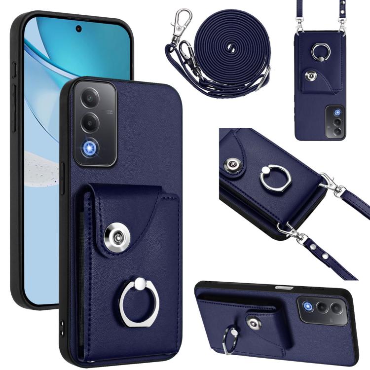 Organ Card Bag Ring Holder Phone Case with Long Lanyard, For OPPO A5 Energy / A5 Pro Global, For OPPO A3 Pro Global / A3 Energy, For OPPO Reno12 Pro Global, For OPPO Reno12 Global