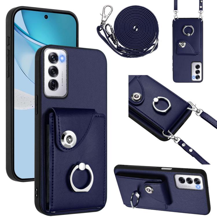 Organ Card Bag Ring Holder Phone Case with Long Lanyard, For OPPO A5 Energy / A5 Pro Global, For OPPO A3 Pro Global / A3 Energy, For OPPO Reno12 Pro Global, For OPPO Reno12 Global