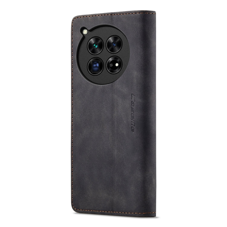 For OnePlus 12 CaseMe 013 Multifunctional Horizontal Flip Leather Phone Case(Black)