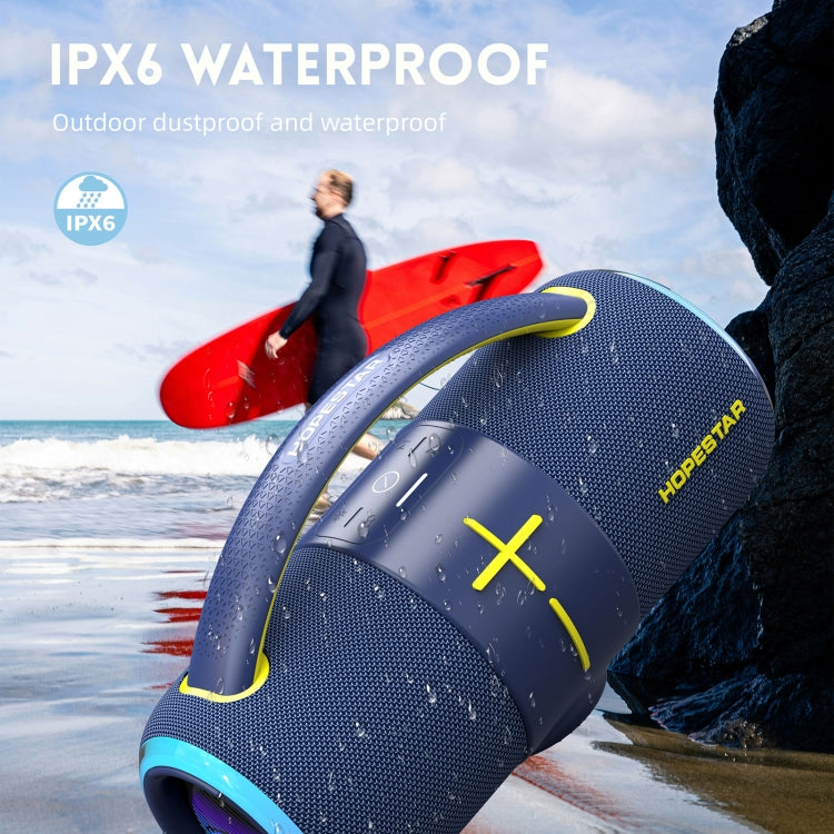 HOPESTAR H68 50W Outdoor Portable Waterproof Dazzling Bluetooth Speaker(Navy Blue)