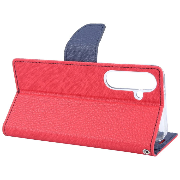 For Samsung Galaxy S24+ 5G GOOSPERY FANCY DIARY Cross Texture Leather Phone Case(Red)