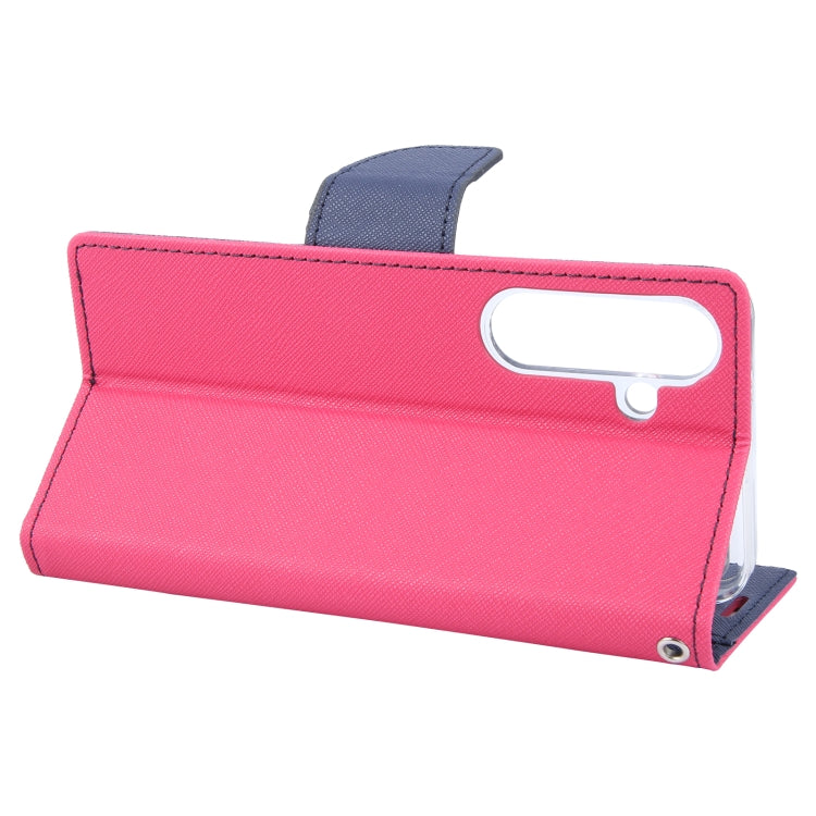 For Samsung Galaxy S24+ 5G GOOSPERY FANCY DIARY Cross Texture Leather Phone Case(Rose Red)