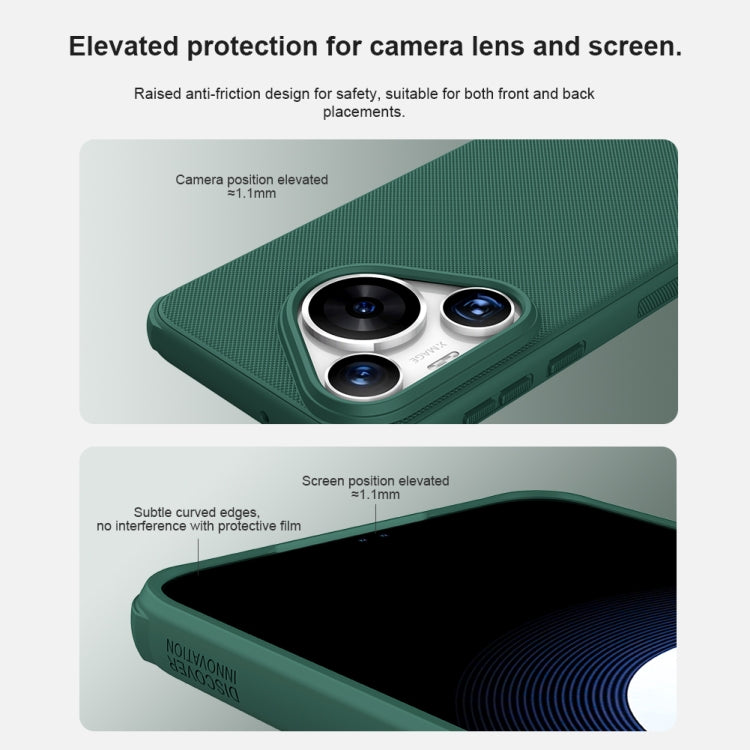 For Huawei Pura 70 NILLKIN Frosted Shield Pro PC + TPU Phone Case(Blue)