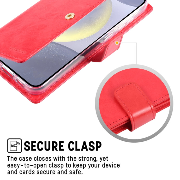 For Samsung Galaxy S24+ 5G GOOSPERY MANSOOR DIARY 9 Card Slots Leather Phone Case(Gold)