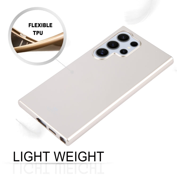 For Samsung Galaxy S24 Ultra 5G GOOSPERY PEARL JELLY Shockproof TPU Phone Case(Gold)