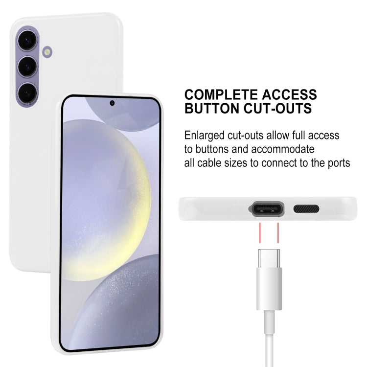 For Samsung Galaxy S24+ 5G GOOSPERY PEARL JELLY Shockproof TPU Phone Case(White)