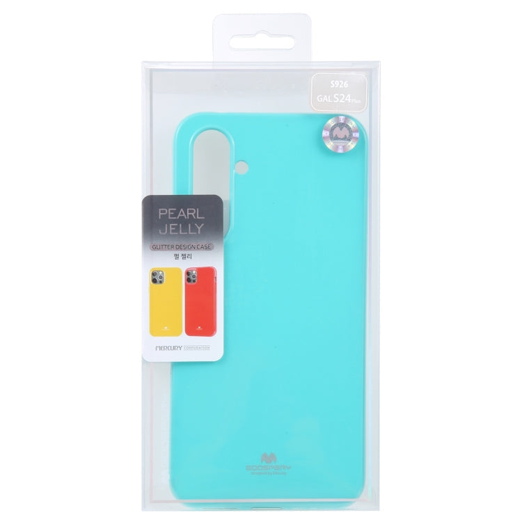 For Samsung Galaxy S24+ 5G GOOSPERY PEARL JELLY Shockproof TPU Phone Case(Mint)