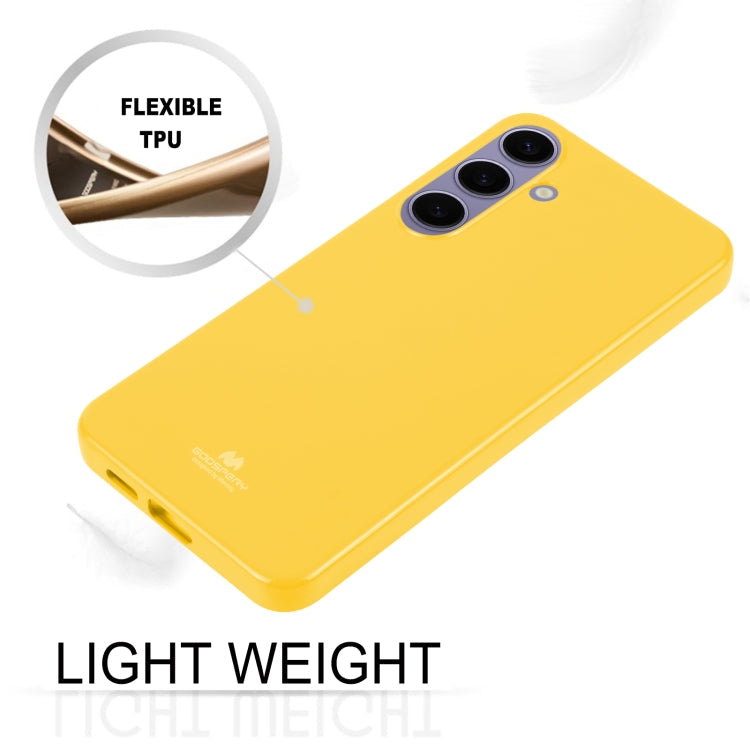For Samsung Galaxy S24+ 5G GOOSPERY PEARL JELLY Shockproof TPU Phone Case(Yellow)