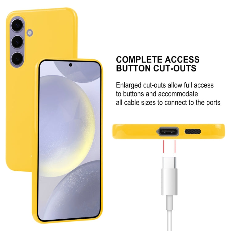 For Samsung Galaxy S24+ 5G GOOSPERY PEARL JELLY Shockproof TPU Phone Case(Yellow)