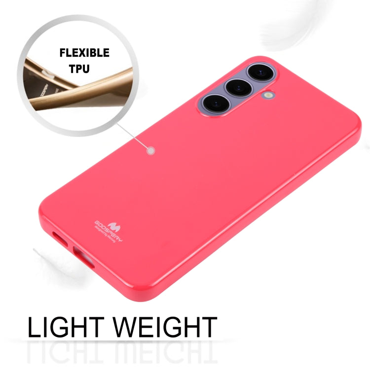 For Samsung Galaxy S24 5G GOOSPERY PEARL JELLY Shockproof TPU Phone Case(Rose Red)
