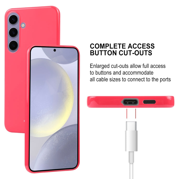For Samsung Galaxy S24 5G GOOSPERY PEARL JELLY Shockproof TPU Phone Case(Rose Red)