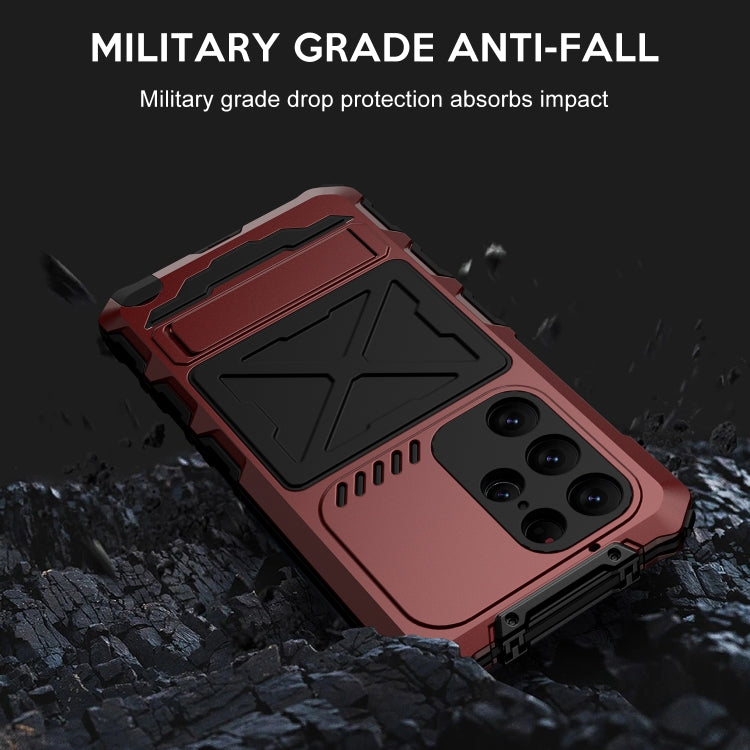 For Samsung Galaxy S24 Ultra 5G R-JUST Life Waterproof Dustproof Shockproof Phone Case(Red)