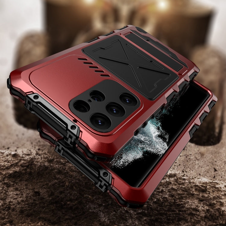 For Samsung Galaxy S24 Ultra 5G R-JUST Life Waterproof Dustproof Shockproof Phone Case(Red)