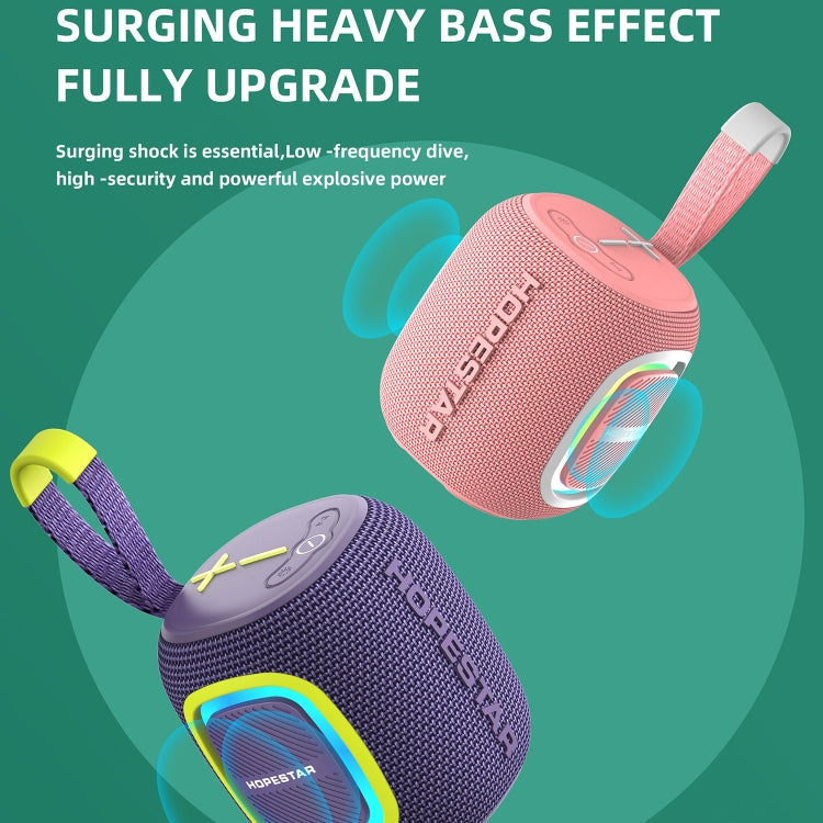 HOPESTAR P66 5W Portable Wireless Bluetooth Speaker(Purple)