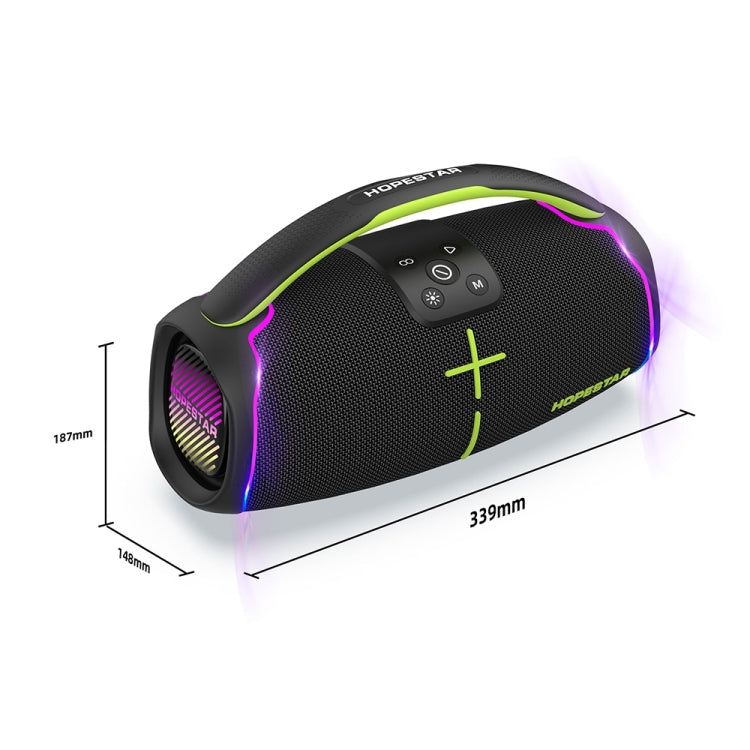HOPESTAR H61 Outdoor IPX6 Waterproof Portable 50W Surround Bluetooth Speaker(Black)