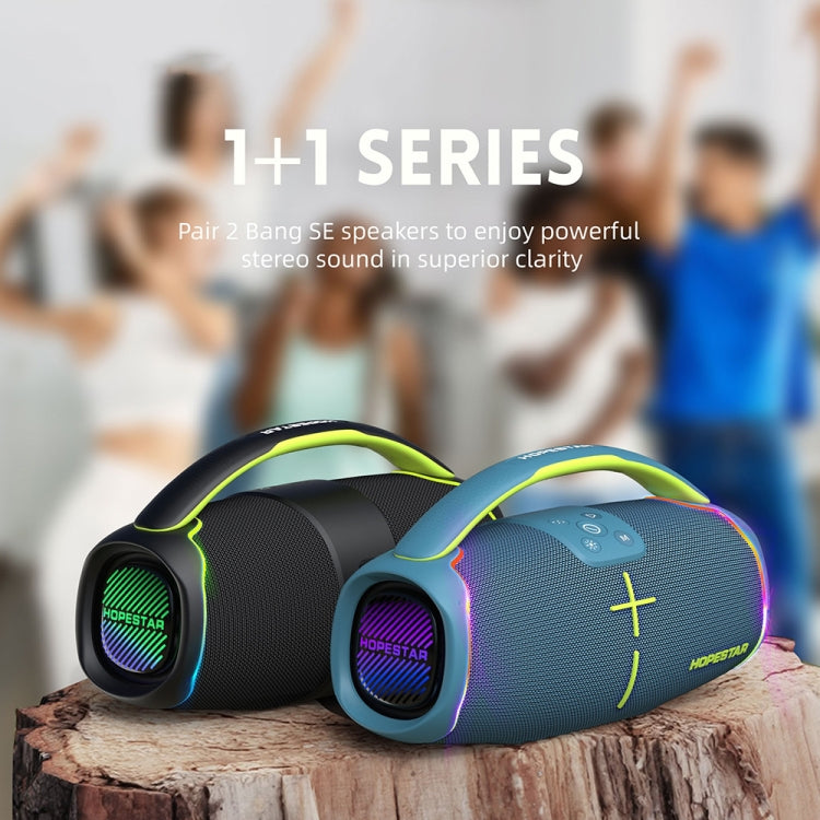 HOPESTAR H61 Outdoor IPX6 Waterproof Portable 50W Surround Bluetooth Speaker(Black)