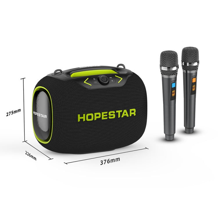 HOPESTAR Party Box 120W Karaoke Bluetooth Speaker with 2 Microphones(Camouflage)