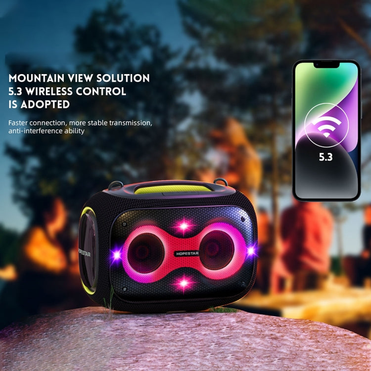 HOPESTAR Party Box 120W Karaoke Bluetooth Speaker with 2 Microphones(Camouflage)