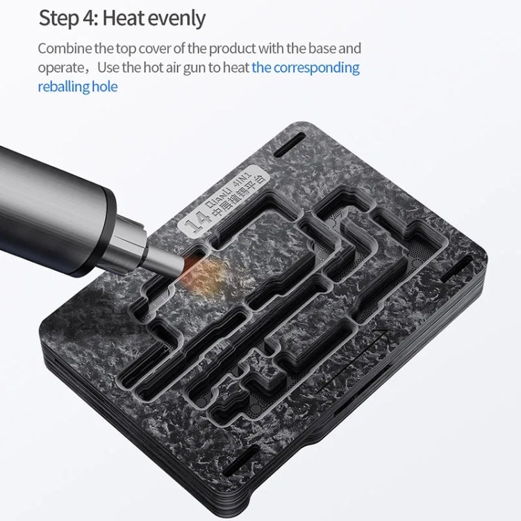 Qianli Magnetic Middle Layer BGA Reballing Platform For iPhone 14 Series