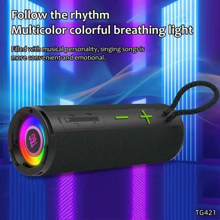 T&G TG-421 RGB BT Outdoor Waterproof Speakers(Black)