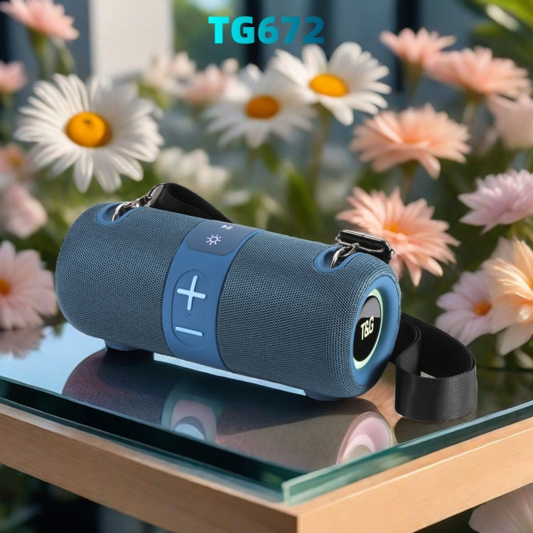 T&G TG-672 Outdoor Portable Subwoofer Bluetooth Speaker Support TF Card(Black)