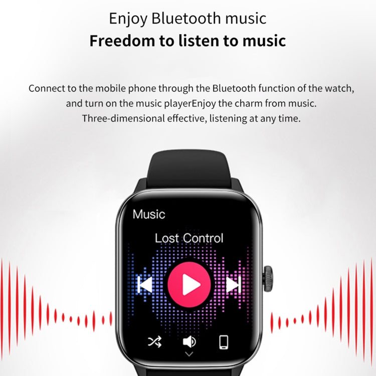 QS11 1.91 inch BT5.2 Smart Sport Watch, Support Sleep / Heart Rate / Blood Oxygen / Blood Pressure Health Monitor