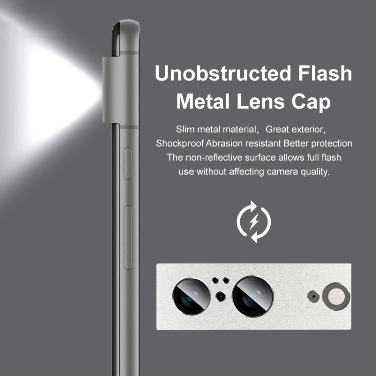 For Google Pixel 8 IMAK Metal Armor Premium Camera Protector Film(Silver)