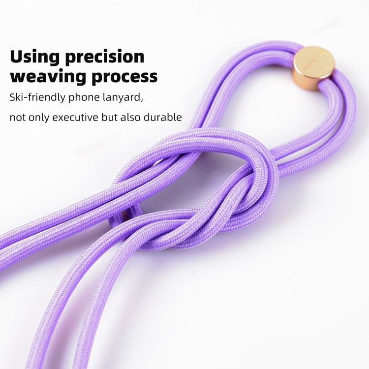 mutural Universal Mobile Phone Solid Color Lanyard(Blue)