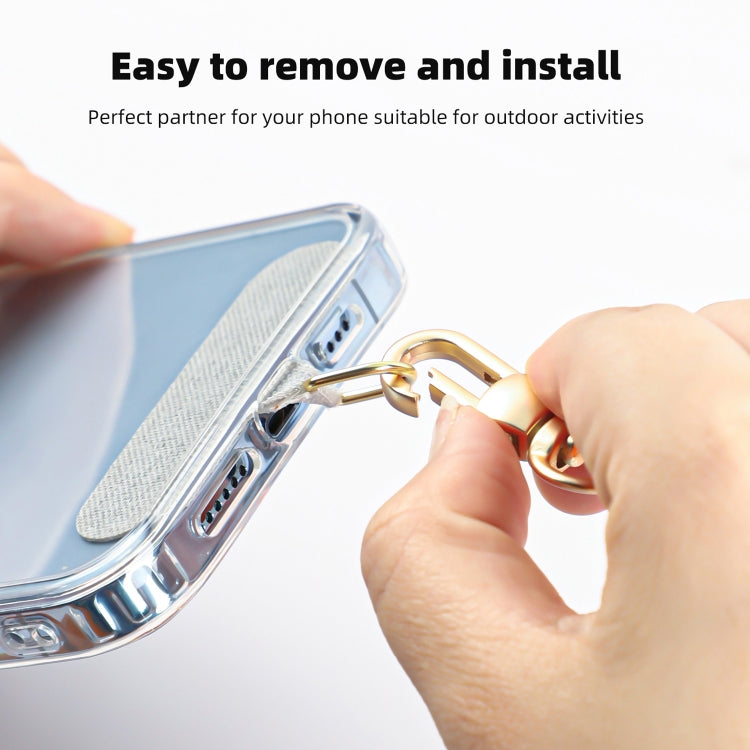 mutural Universal Mobile Phone Solid Color Lanyard(Blue)