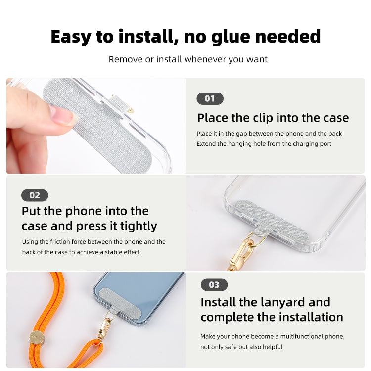 mutural Universal Mobile Phone Lanyard(Purple Gold)