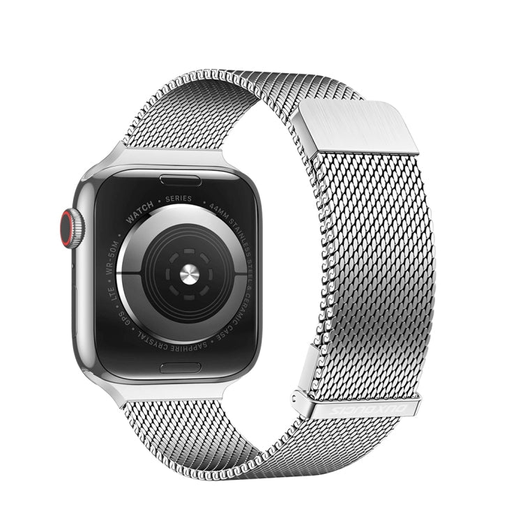 For Apple Watch SE 2023 40mm DUX DUCIS Milanese Pro Series Stainless Steel Watch Band(Silver)