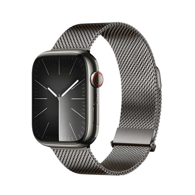 For Apple Watch Series 9 41mm DUX DUCIS Milanese Pro Series Stainless Steel Watch Band(Graphite)