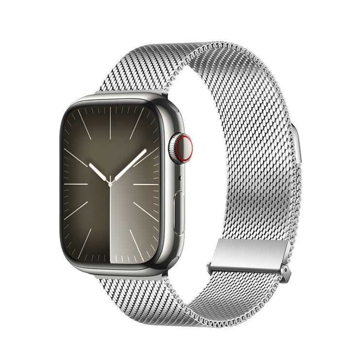 For Apple Watch Ultra 49mm DUX DUCIS Milanese Pro Series Stainless Steel Watch Band(Silver)
