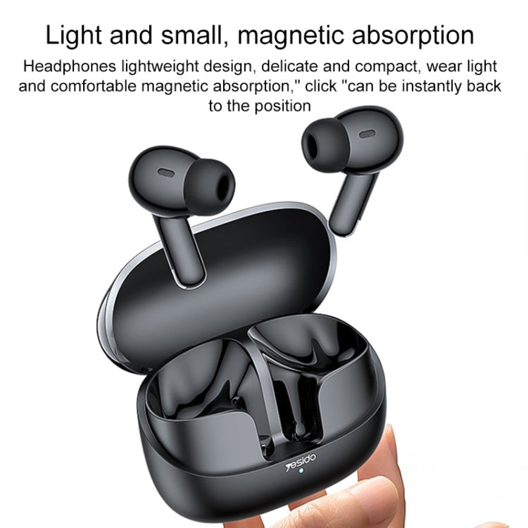 Yesido TWS26 TWS Wireless Bluetooth Earphone(Black)