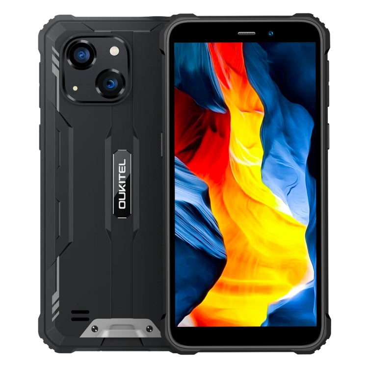 [HK Warehouse] Oukitel WP32, 4GB+128GB, IP68/IP69K, 5.93 inch Android 13 Unisoc Tiger T606 Octa-core, NFC, OTG, Network: 4G(Black)
