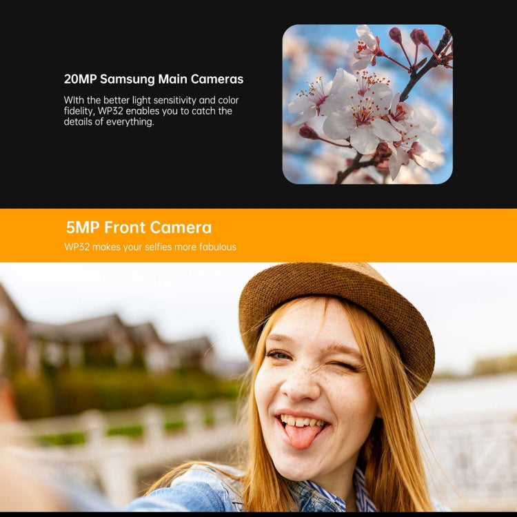 [HK Warehouse] Oukitel WP32, 4GB+128GB, IP68/IP69K, 5.93 inch Android 13 Unisoc Tiger T606 Octa-core, NFC, OTG, Network: 4G(Orange)