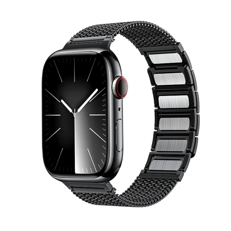 Magnetic Clasp Braided Chain Stainless Steel Watch Band, For Apple Watch SE 40mm, For Apple Watch SE 44mm, For Apple Watch Series 6 40mm, For Apple Watch Series 6 44mm, For Apple Watch Series 5 44mm, For Apple Watch Series 5 40mm
