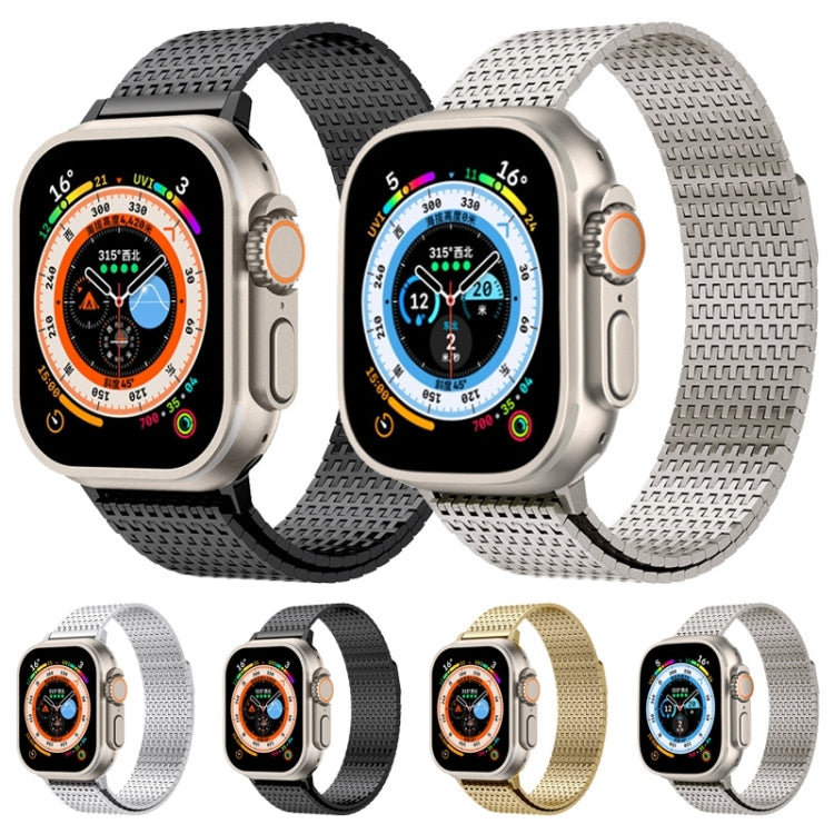 Milanese Loop Magnetic Clasp Stainless Steel Watch Band, For Apple Watch Series 4 44mm, For Apple Watch Series 4 40mm, For Apple Watch Series 3 38mm, For Apple Watch Series 3 42mm, For Apple Watch Series 2 42mm, For Apple Watch Series 2 38mm