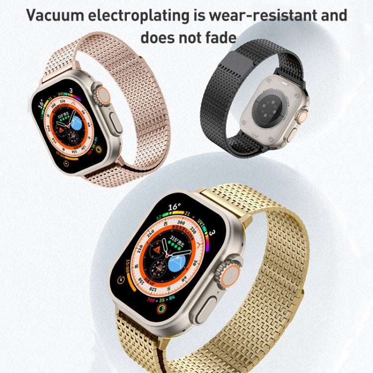 Milanese Loop Magnetic Clasp Stainless Steel Watch Band, For Apple Watch SE 2023 44mm, For Apple Watch SE 2023 40mm, For Apple Watch Ultra 2 49mm, For Apple Watch Series 9 45mm, For Apple Watch Series 9 41mm, For Apple Watch Ultra 49mm