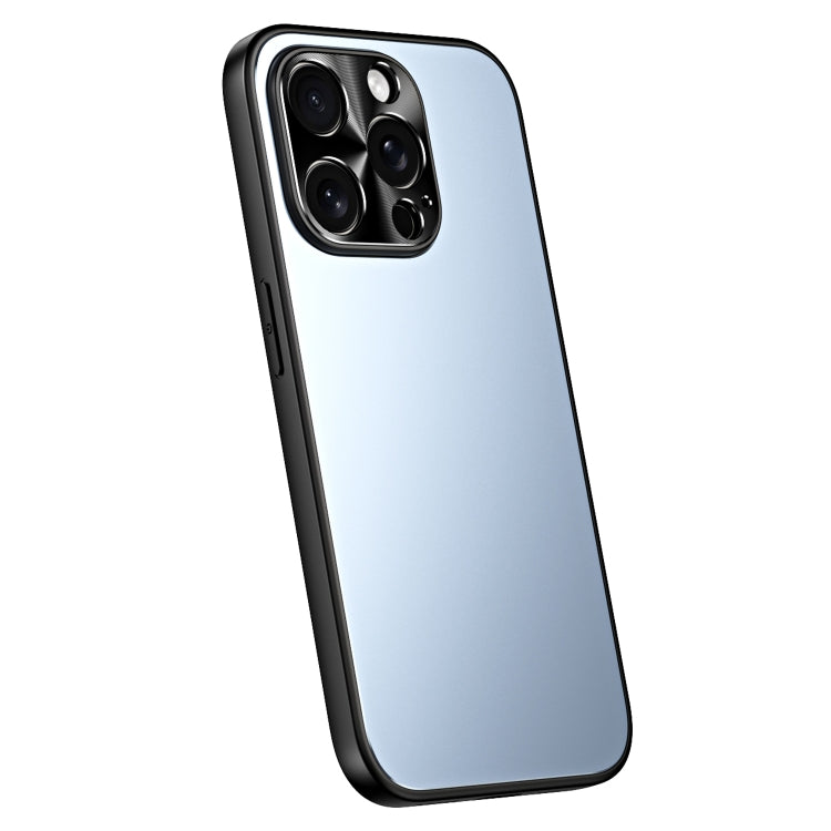 For iPhone 15 Pro Max R-JUST RJ-61 Electroplating Frosted TPU + PC Phone Case(Blue)