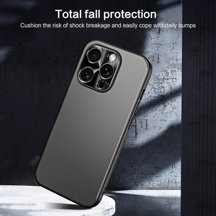 For iPhone 15 R-JUST RJ-61 Electroplating Frosted TPU + PC Phone Case(Silver)